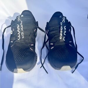 On Running cloud surfer  Black Athletic Shoes Sleek Design
